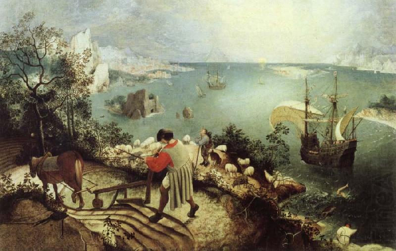 BRUEGEL, Pieter the Elder Landscape with the Fall of Icarus china oil painting image